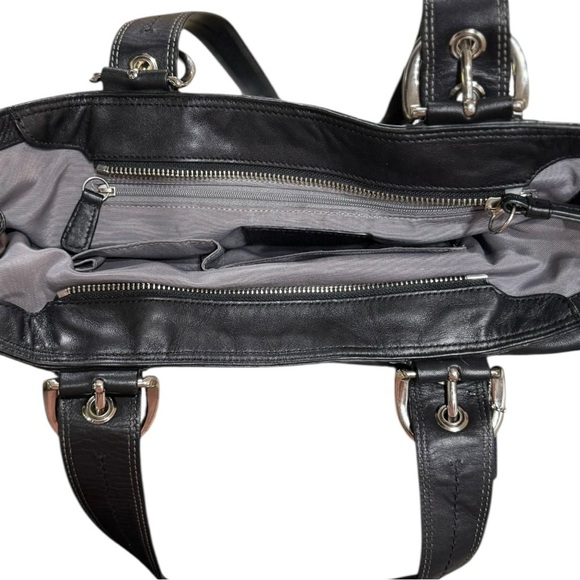 COACH Black Pleated Leather Soho Shoulder Bag F13732 – Y2K Vintage Elegance - Picture 11 of 12